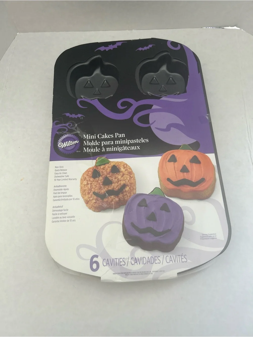 Wilton Jack O’Lantern Pumpkin Mini Cakes Non Stick Pan/Mold 6 Molds NWWT